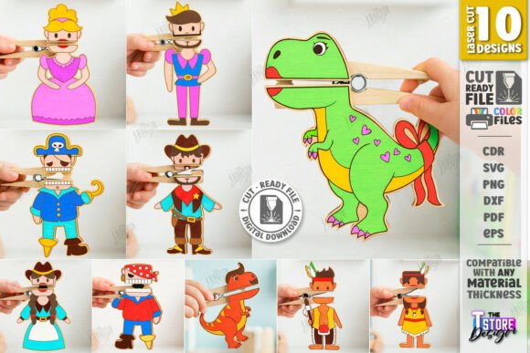 Clothespin Puppets Laser Cut Toys Review