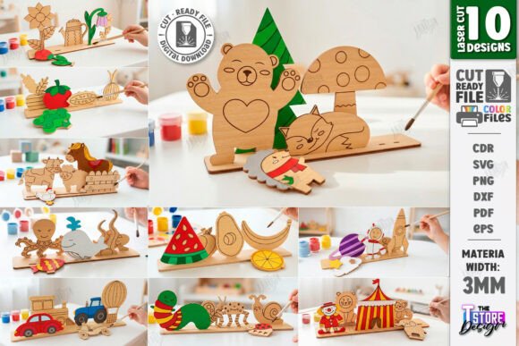 Coloring Montessori Toy for Kids: Laser Cutting Toys Amp Review