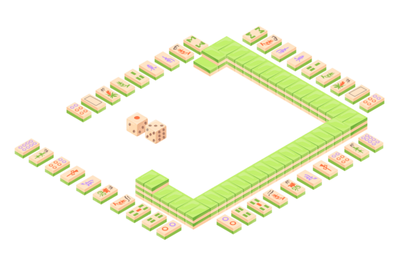 Dice Game Isometric Icon. Pastime Entert — Graphics & Illustrations