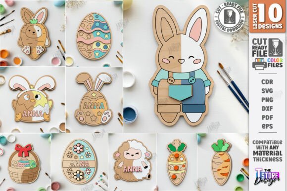 Easter Painting Laser Cut Bundle: Spring Amp Laser Cutting