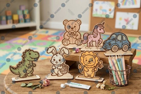 Kids Coloring Toy SVG Bundle: Laser Cutting Meets Other Toys Amp