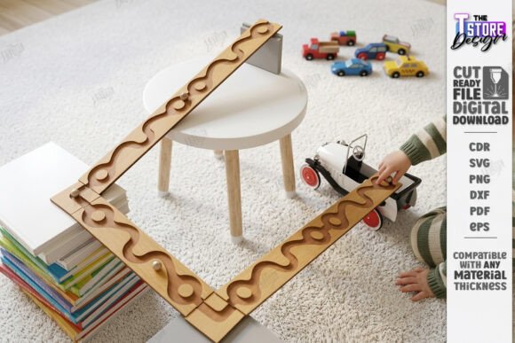Marble Run Race Laser Cut Montessori: Toys Amp Laser Cutting