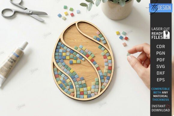 Mosaic Base Laser Cut SVG for Art Amp & Laser Cutting