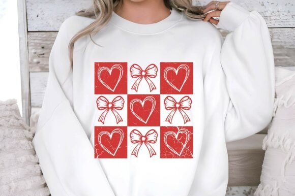 Retro Checkered Valentine s Day SVG: Graphics & Crafts