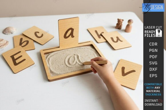 Sensory Sand Tray Writing Laser Cutting for Toys Amp