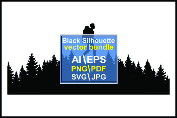 Silhouette of Hiker Backpack Mountain Design Review