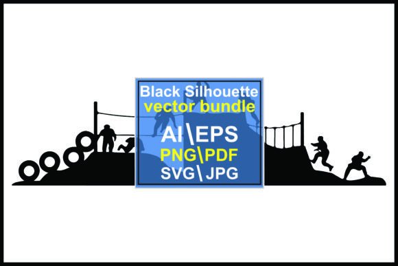 Silhouette People Climbing Course Tires: Graphics & Illustrations Review