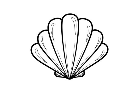 Simple Shell Outline: Graphics & Coloring Pages Amp Review