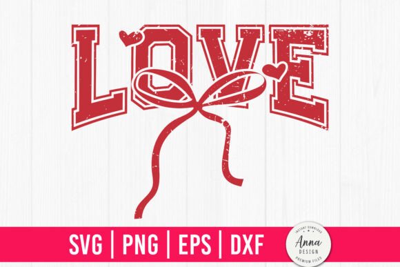 Valentine Love Coquette Bow SVG: Crafts Graphics Review